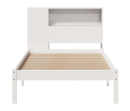 Cama con estantería sin colchón madera maciza de pino 90x190 cm