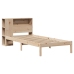 Cama con estantería sin colchón madera maciza de pino 90x200 cm