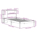 Cama con estantería sin colchón madera maciza de pino 90x200 cm
