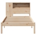 Cama con estantería sin colchón madera maciza de pino 90x200 cm