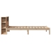 Cama con estantería sin colchón madera maciza de pino 90x200 cm