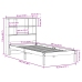 Cama con estantería sin colchón madera maciza de pino 90x190 cm