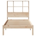 Cama con estantería sin colchón madera maciza de pino 90x190 cm