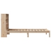 Cama con estantería sin colchón madera maciza de pino 90x190 cm