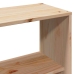 Cama con estantería sin colchón madera maciza de pino 90x190 cm