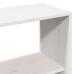 Cama con estantería sin colchón madera maciza blanca 120x190 cm