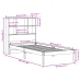 Cama con estantería sin colchón madera maciza de pino 90x200 cm