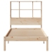 Cama con estantería sin colchón madera maciza de pino 90x200 cm