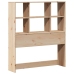 Cama con estantería sin colchón madera maciza de pino 90x200 cm