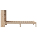 Cama con estantería sin colchón madera maciza de pino 90x200 cm