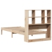 Cama con estantería sin colchón madera maciza de pino 90x200 cm