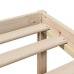 Cama con estantería sin colchón madera maciza de pino 90x200 cm