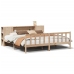 Cama con estantería sin colchón madera maciza de pino 180x200cm