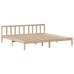 Cama con estantería sin colchón madera maciza de pino 180x200cm