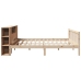 Cama con estantería sin colchón madera maciza de pino 180x200cm