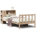 Cama con estantería sin colchón madera maciza de pino 75x190 cm