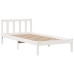 Cama con estantería sin colchón madera maciza de pino 90x190 cm