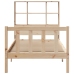 Cama con estantería sin colchón madera maciza de pino 90x200 cm