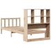 Cama con estantería sin colchón madera maciza de pino 90x200 cm