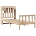 Cama con estantería sin colchón madera maciza de pino 90x190 cm