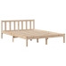 Cama con estantería sin colchón madera maciza de pino 140x200cm