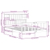 Cama con estantería sin colchón madera maciza marrón 150x200 cm