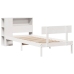 Cama con estantería sin colchón madera maciza de pino 90x190 cm