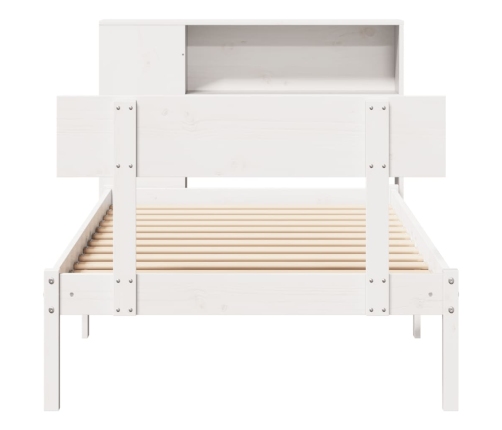 Cama con estantería sin colchón madera maciza de pino 90x190 cm