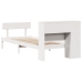 Cama con estantería sin colchón madera maciza de pino 90x190 cm