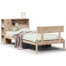 Cama con estantería sin colchón madera maciza de pino 90x200 cm