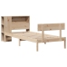 Cama con estantería sin colchón madera maciza de pino 90x200 cm