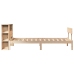 Cama con estantería sin colchón madera maciza de pino 90x200 cm