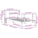 Cama con estantería sin colchón madera maciza de pino 90x200 cm
