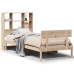 Cama con estantería sin colchón madera maciza de pino 90x200 cm