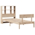 Cama con estantería sin colchón madera maciza de pino 90x200 cm