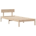 Cama con estantería sin colchón madera maciza de pino 90x200 cm