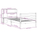 Cama con estantería sin colchón madera maciza de pino 75x190 cm