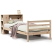 Cama con estantería sin colchón madera maciza de pino 90x190 cm