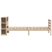 Cama con estantería sin colchón madera maciza de pino 90x190 cm