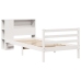 Cama con estantería sin colchón madera maciza de pino 90x190 cm