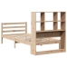 Cama con estantería sin colchón madera maciza de pino 90x190 cm