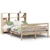Cama con estantería sin colchón madera maciza de pino 120x190cm