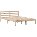 Cama con estantería sin colchón madera maciza de pino 140x190cm