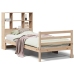 Cama con estantería sin colchón madera maciza de pino 90x200 cm