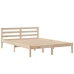 Cama con estantería sin colchón madera maciza de pino 150x200cm