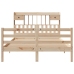 Cama con estantería sin colchón madera maciza de pino 160x200cm