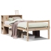 Cama con estantería sin colchón madera maciza de pino 90x200 cm