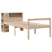 Cama con estantería sin colchón madera maciza de pino 90x200 cm