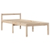 Cama con estantería sin colchón madera maciza de pino 90x200 cm
