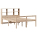 Cama con estantería sin colchón madera maciza de pino 120x190cm